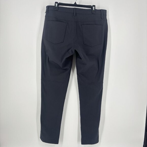 Lululemon ABC Pants Mens Size 36 Athletic Dark Gray Chino Golf 5 Pocket - Picture 2 of 12